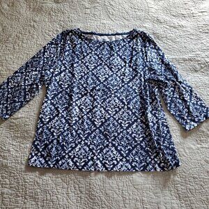 Blue Patterned Shirt
